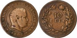 World Coins - Coin, Portugal, Carlos I, 10 Reis, 1892, Portugal Mint, AU(50-53), Bronze