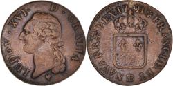 World Coins - Coin, France, Louis XVI, Sol ou sou, Sol, 1791, Strasbourg, , Copper