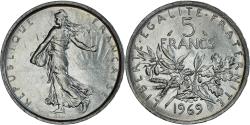 World Coins - Coin, France, Semeuse, 5 Francs, 1969, Paris, , Silver, KM:926