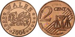 World Coins - United Kingdom, Wales, 2 Euro Cent, Fantasy euro patterns, Essai-Trial, Proof