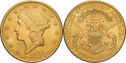 Us Coins - United States, $20, Double Eagle, Liberty Head, 1904, U.S. Mint, Gold