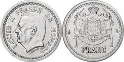 World Coins - Monaco, Louis II, Franc, 1943, Aluminum, , Gadoury:MC131, KM:120