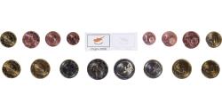 World Coins - Cyprus, Euro-Set, 2008,