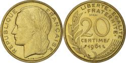 World Coins - Coin, France, 20 Centimes, 1961, Paris, , Aluminium-Bronze, KM:E107