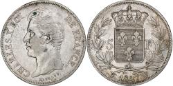 World Coins - France, Charles X, 5 Francs, 1827, Lille, Silver, , Gadoury:644