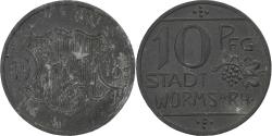 World Coins - Germany, Stadt Worms, 10 Pfennig, 1918, , Zinc