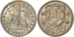 World Coins - Portugal, 2-1/2 Escudos, 1984, Copper-nickel,