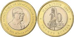 World Coins - Mauritius, 20 Rupees, 2007, Bi-Metallic, , KM:66