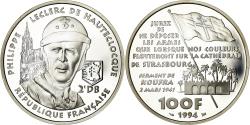 World Coins - Coin, France, Général Leclerc, 100 Francs, 1994, BE, , Silver