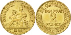 World Coins - Coin, France, Chambre de commerce, 2 Francs, 1922, , Aluminum-Bronze