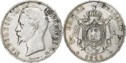 World Coins - France, Napoleon III, 5 Francs, Napoléon III, 1856, Strasbourg, Silver