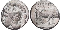 Ancient Coins - Lucania, Distater, ca. 400-350 BC, Thourioi, Pedigree, Silver,