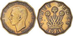World Coins - Coin, Great Britain, George VI, 3 Pence, 1937, , Nickel-brass, KM:849