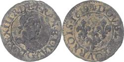 World Coins - Coin, France, Louis XIII, Double Tournois, 1619, Poitiers, , Copper