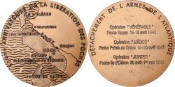 World Coins - France, Medal, 50ème Anniversaire de la Libération des Poches, Bronze