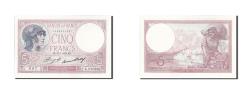 World Coins - Banknote, France, 5 Francs, 5 F 1917-1940 ''Violet'', 1933, 1933-07-27