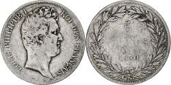 World Coins - France, 5 Francs, Louis-Philippe, 1830, Nantes, Silver, , Gadoury:676