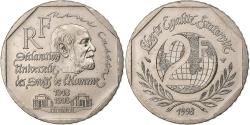 World Coins - France, 2 Francs, René Cassin, 1998, Nickel, , Gadoury:551, KM:1213