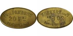 World Coins - France, Épicerie Paul Pambrun, Clichy, 20 Francs, , Brass