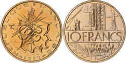 World Coins - France, 10 Francs, Mathieu, 1980, Monnaie de Paris, série FDC, Tranche B