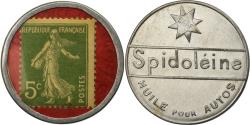 World Coins - Coin, France, Spidoléine - Huile pour autos, 5 Centimes, Timbre-Monnaie
