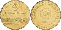 World Coins - France, Token, Domaine de Chantilly, Musée du Cheval, 2015, Copper-nickel