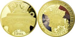 World Coins - France, Medal, Les Monuments Français, La Tour Eiffel, 2017, , Copper
