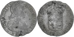 World Coins - France, Louis XIV, Écu de Béarn à la mèche longue, 1656, Morlaas, Silver