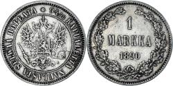 World Coins - Coin, Finland, Alexander III, Markka, 1890, Helsinki, , Silver, KM:3.2