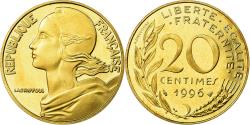 World Coins - Coin, France, Marianne, 20 Centimes, 1996, Paris, Proof,
