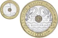 World Coins - France, Jeux Méditerranéens, 20 Francs, 1993, , Tri-Metallic
