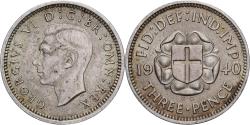 World Coins - Great Britain, George VI, 3 Pence, 1940, Silver, , KM:848