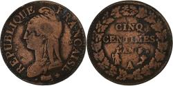 World Coins - France, 5 Centimes, Dupré, AN 5, Paris, Bronze, , Gadoury:126