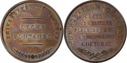 World Coins - France, Medal, Université de France, Lycée Fontanes, Cuivre,