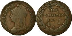 World Coins - Coin, France, Dupré, 5 Centimes, 1800, Geneva, , Bronze, Gadoury:126a