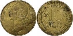World Coins - France, 10 Centimes, Marianne, 1984, Paris, Aluminum-Bronze,