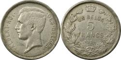 World Coins - Coin, Belgium, 5 Francs, 5 Frank, 1934, , Nickel