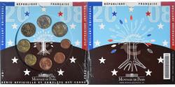 World Coins - France, Coffret 1c. à 2€, 2008, Monnaie de Paris, BU,