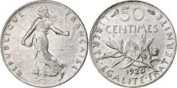 World Coins - France, 50 Centimes, Semeuse, 1920, Paris, Silver, , Gadoury:420