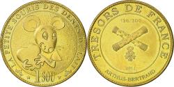 World Coins - France, Token, Touristic token, Mouvaux - La petite souris - numérotée136/300
