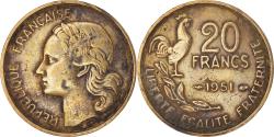 World Coins - Coin, France, Guiraud, 20 Francs, 1951, Paris, , Aluminum-Bronze