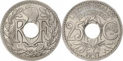 World Coins - France, 25 Centimes, Lindauer, 1917, Paris, Souligné, Nickel,