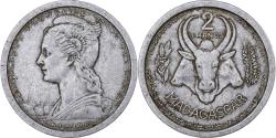 World Coins - Madagascar, 2 Francs, 1948, Paris, Aluminum, , KM:4