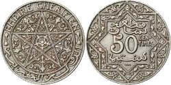 World Coins - Morocco, Yusuf, 50 Centimes, 1924, Poissy, Nickel, , Lecompte:209