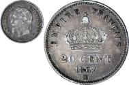 World Coins - Coin, France, Napoleon III, Napoléon III, 20 Centimes, 1867, Strasbourg