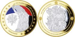 Us Coins - France, Medal, Les piliers de la République, Marianne, , Copper Gilt