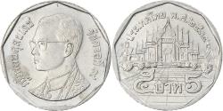 World Coins - Coin, Thailand, Rama IX, 5 Baht, 1991, , Copper-Nickel Clad Copper
