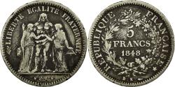 World Coins - Coin, France, Hercule, 5 Francs, 1848, Bordeaux, , Silver, KM:756.4