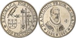 World Coins - Portugal, 100 Escudos, Prior of Crato, 1995, Lisbon, Copper-nickel,