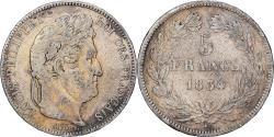 World Coins - France, Louis Philippe I, 5 Francs, 1834, Nantes, Silver,